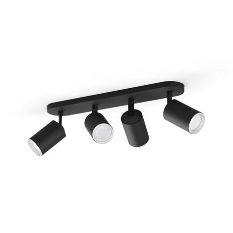 50634/30/P7 Hue WACA Fugato bodové LED svítidlo GU10 4x5,7W 350lm 2000-6500K RGB IP20 černá 1