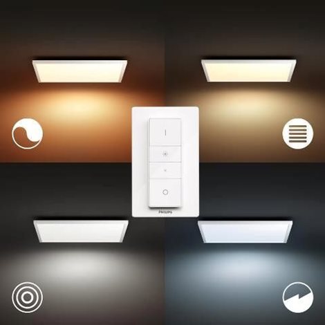 32162/31/P6 Hue WA Aurelle přisazený LED panel 39W 3750lm 2200-6500K IP20 60cm bílá + ovladač 2