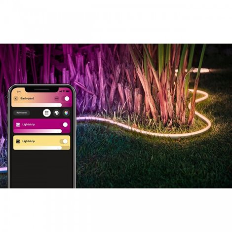 Hue WACA Outdoor LightStrip venkovní LED pásek 2m 1x19W 800lm 2000-6500K RGB IP67, bílý 4