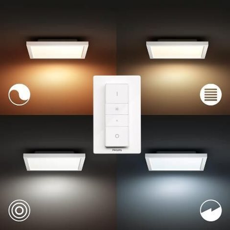 32161/31/P6 Hue WA Aurelle přisazený LED panel 1x19W 1940lm 2200-6500K IP20 30cm bílá + ovladač 2