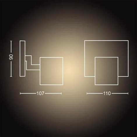 Hue WA Runner bodové LED svítidlo GU10 5W 350lm 2200-6500K IP20 bílá +ovladač 3