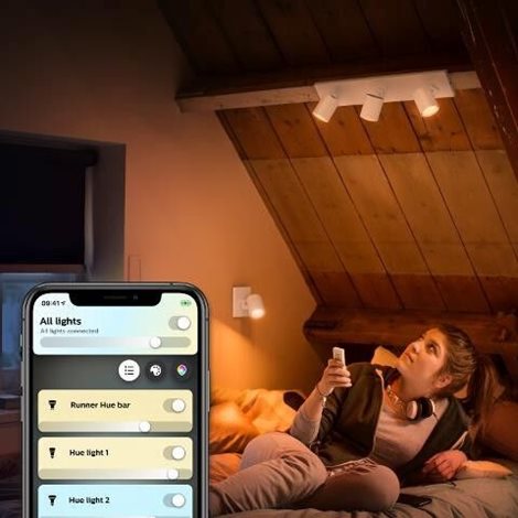 Hue WA Runner bodové LED svítidlo GU10 5W 350lm 2200-6500K IP20 bílá +ovladač 7