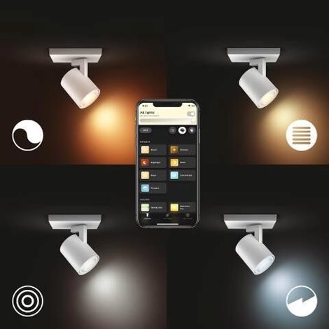 Hue WA Runner bodové LED svítidlo GU10 5W 350lm 2200-6500K IP20 bílá 6