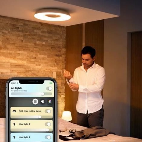 Hue Still WA stropní LED svítidlo 1x32W 2400lm 2200-6500K IP20 39,1cm hliník +ovladač 2