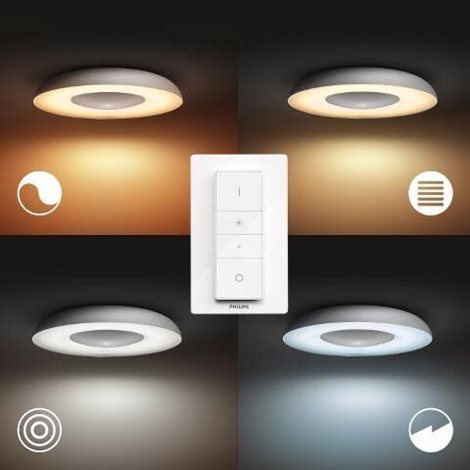 Hue Still WA stropní LED svítidlo 1x32W 2400lm 2200-6500K IP20 39,1cm hliník +ovladač 5