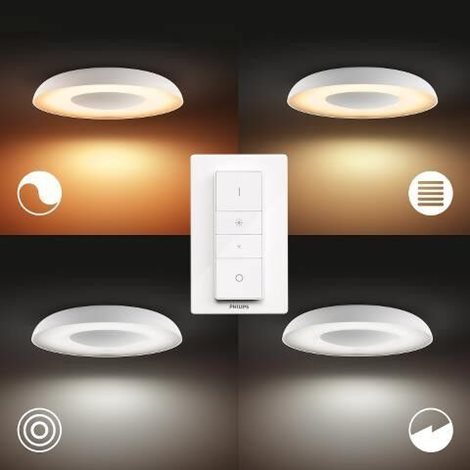 Hue Still WA stropní LED svítidlo 1x32W 2400lm 2200-6500K IP20 39,1cm bílá + ovladač 7