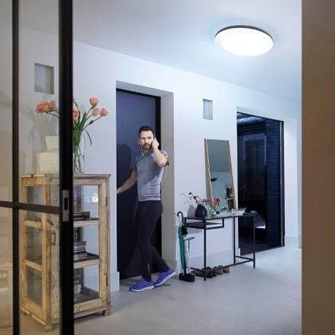 Hue WA Cher stropní LED svítidlo 1x24W 2900lm 2200-6500K IP20 47,5cm černá + ovladač 6