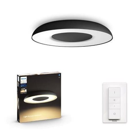 Hue WA Still stropní LED svítidlo 1x32W 2400lm 2200-6500K IP20 39,1cm černá + ovladač 8