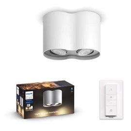 Hue WA Pillar bodové LED svítidlo GU10 2x5W 350lm 2200-6500K IP20 bílá + ovladač