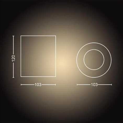 Hue WA Pillar bodové LED svítidlo GU10 1x5W 350lm 2200-6500K IP20 bílá + ovladač 7
