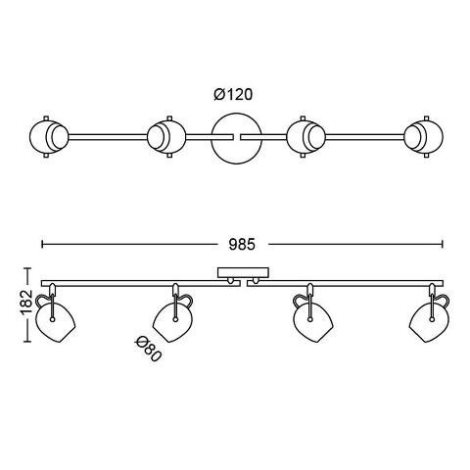 50614/30/P0 Rivano bodové LED svítidlo 16,8W 1600lm 2700K IP20, černé 6