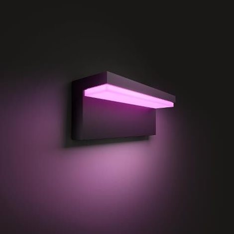 17456/30/P7 HUE WACA Nyro venkovní nástěnné LED svítidlo 1x13,5W 1020lm 2000-6500K RGB IP44 černá 3