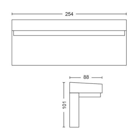 17456/30/P7 HUE WACA Nyro venkovní nástěnné LED svítidlo 1x13,5W 1020lm 2000-6500K RGB IP44 černá 2