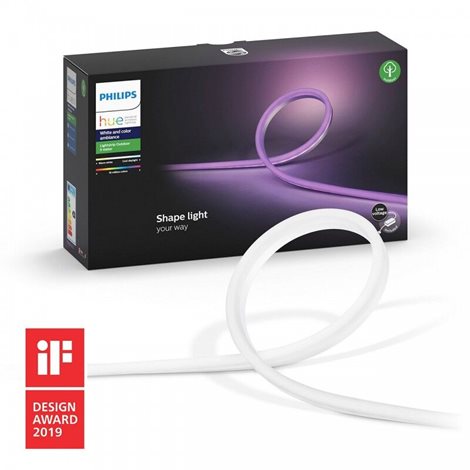 Hue WACA venkovní LED pásek 5m 37,5W 1490lm 2000-6500K RGB IP67 + napájecí jednotka 10