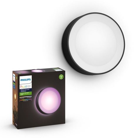 17465/30/P7 HUE WACA Daylo venkovní nástěnné LED svítidlo 1x15W 1200lm 2000-6500K IP44 černá 1