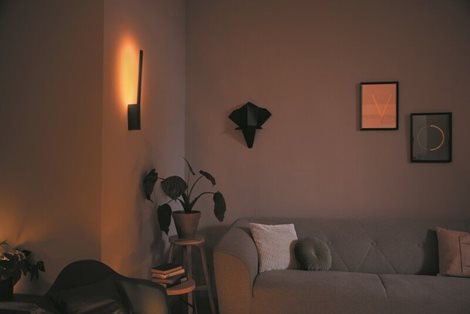 Hue WACA Liane nástěnné LED svítidlo 1x12,2W 850lm 2000-6500K RGB IP20 černá 8