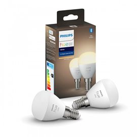 Hue White sada 2x LED žárovka E14 P45 5,7W 470lm 2700K IP20