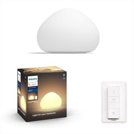Hue WA Wellner stolní LED lampa E27 1x6W 800lm 2200-6500K IP20 bílá + ovladač 1