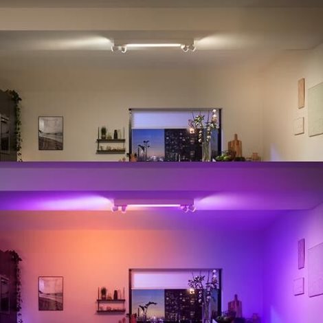 50607/31/P7 HUE WACA Centris stropní LED svítidlo 1x40W+GU10 4x5,7W 4200lm 2000-6500K RGB IP20 bílá 9