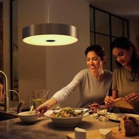 Hue WA Fair závěsné LED svítidlo 1x25W 2900lm 2200-6500K IP20 44,4cm černá + ovladač 8