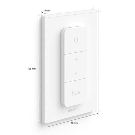 Hue Philips Dimmer Switch V2 dálkové ovládání se stmívačem IP20 bílé 2