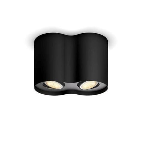 Hue WA Pillar bodové LED svítidlo GU10 2x5W 350lm 2200-6500K IP20 černá + ovladač 3