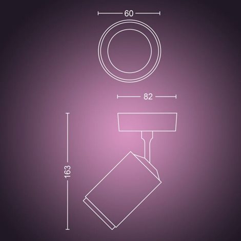 50631/31/P7 Hue WACA Fugato bodové LED svítidlo GU10 5,7W 350lm 2000-6500K RGB IP20 bílá 8