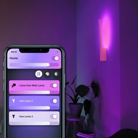 Hue WACA Liane nástěnné LED svítidlo 1x12,2W 850lm 2000-6500K RGB IP20 bílá 8
