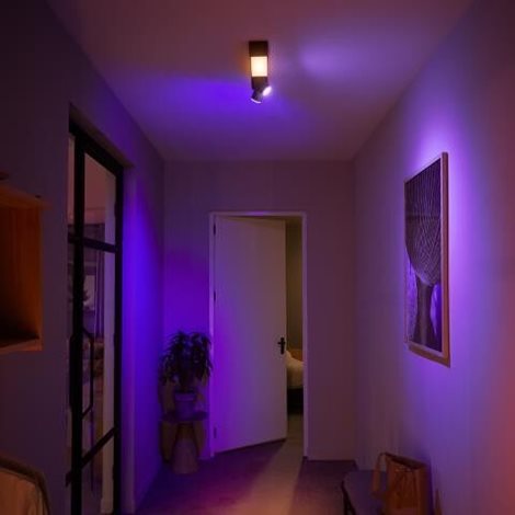 50610/30/P7 HUE WACA Centris stropní LED svítidlo 1x11W+GU10 2x5,7W 1560lm 2000-6500K RGB IP20 černá 7
