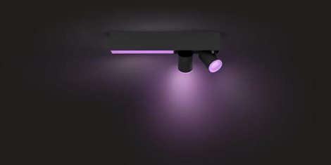 50610/30/P7 HUE WACA Centris stropní LED svítidlo 1x11W+GU10 2x5,7W 1560lm 2000-6500K RGB IP20 černá 5
