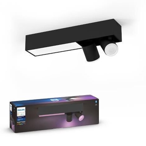 50610/30/P7 HUE WACA Centris stropní LED svítidlo 1x11W+GU10 2x5,7W 1560lm 2000-6500K RGB IP20 černá 1