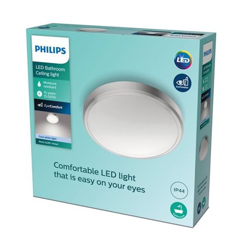 Doris CL257 koupelnové přisazené LED svítidlo 1x17W 1700lm 4000K IP44 31cm, niklové 2