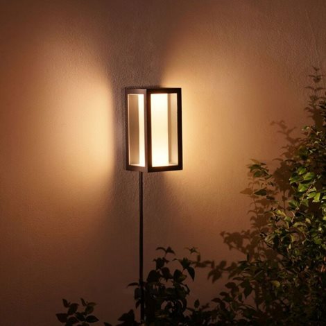 17459/30/P7 HUE WACA Impress venkovní nástěnné LED svítidlo 2x8W 1200lm 2000-6500K RGB IP44 černá 4
