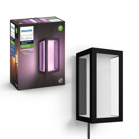 17459/30/P7 HUE WACA Impress venkovní nástěnné LED svítidlo 2x8W 1200lm 2000-6500K RGB IP44 černá 1