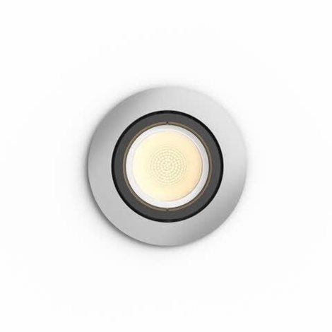 Hue WACA Centura podhledové svítidlo LED GU10 1x5.7W 350lm 2000-6500K RGB IP20 kulaté hliník 12