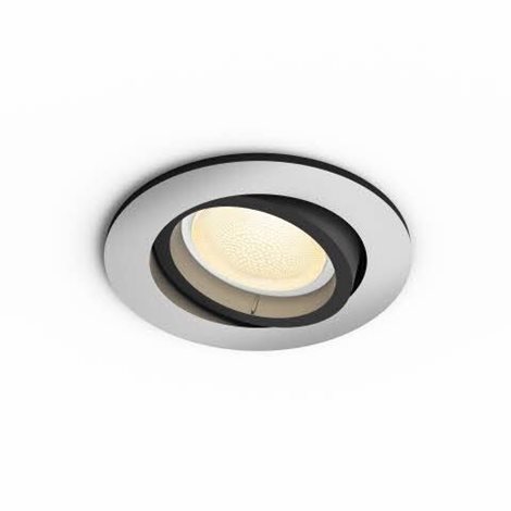 Hue WACA Centura podhledové svítidlo LED GU10 1x5.7W 350lm 2000-6500K RGB IP20 kulaté hliník 9