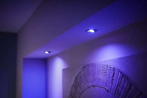 Hue WACA Centura podhledové svítidlo LED GU10 1x5.7W 350lm 2000-6500K RGB IP20 kulaté hliník 16