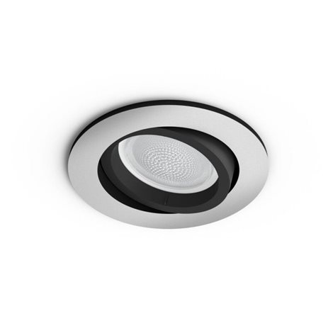 Hue WACA Centura podhledové svítidlo LED GU10 1x5.7W 350lm 2000-6500K RGB IP20 kulaté hliník 1
