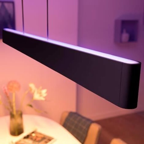 Hue WACA Ensis závěsné LED svítidlo 2x39W 5500lm 2000-6500K RGB IP20 černá 2