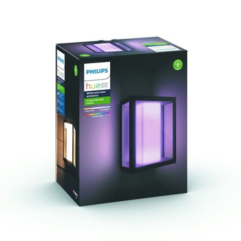 17430/30/P7 Hue WACA Impress venkovní nástěnné LED svítidlo 2x8W 1180lm 2200-6500K RGB IP44 černá 6