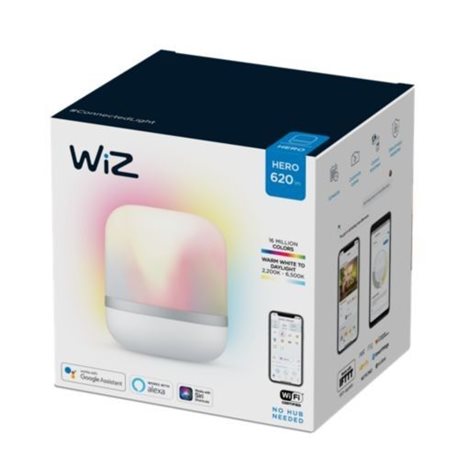 WiZ Hero stolní LED lampa 1x9W 620lm 2200-6500K RGB IP20, bílá 2