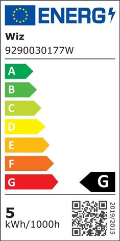 WiZ LED žárovka filament amber E14 C35 4,9W 370lm 2000-5000K IP20, stmívatelná 2