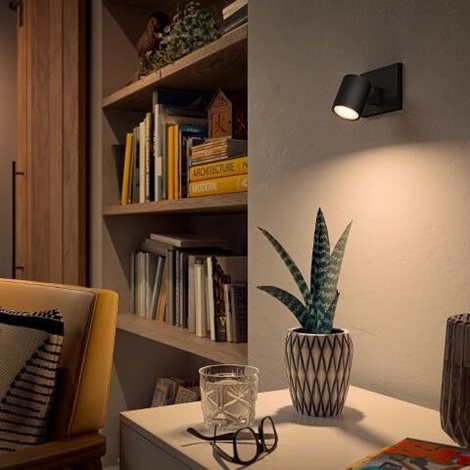 Hue WA Runner bodové LED svítidlo GU10 5W 350lm 2200-6500K IP20 černá +ovladač 5