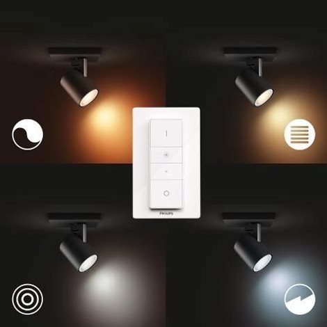 Hue WA Runner bodové LED svítidlo GU10 5W 350lm 2200-6500K IP20 černá +ovladač 2