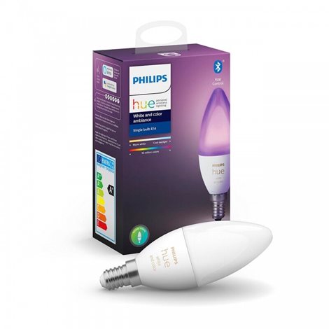 Hue WACA LED žárovka E14 B39 4W 470lm 2000-6500K RGB IP20 1