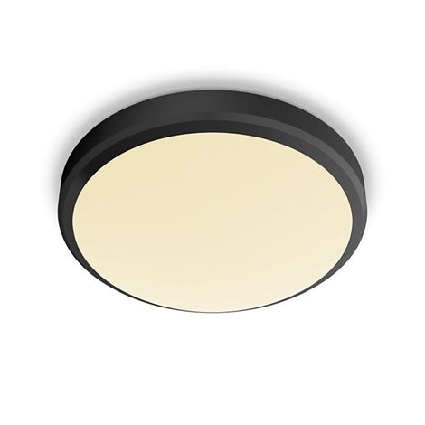 Doris CL257 koupelnové přisazené LED svítidlo 1x6W 600lm 2700K IP44 22cm, černé 1