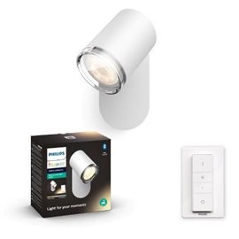 Hue WA Adore koupelnové bodové LED svítidlo GU10 1x5W 350lm 2200-6500K IP44 bílá + ovladač