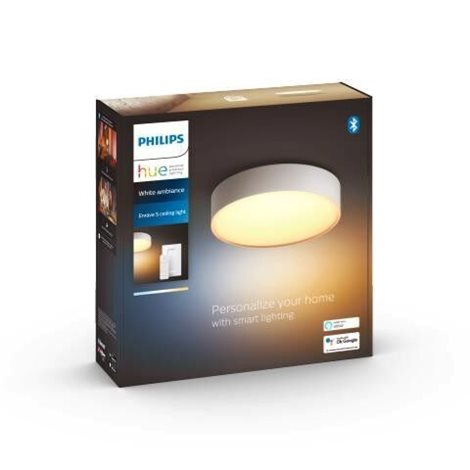 41158/31/P6 Hue WA Enrave S stropní LED svítidlo 1x9,6W 1220lm 2200-6500K IP20 26,1cm bílá +ovladač 3