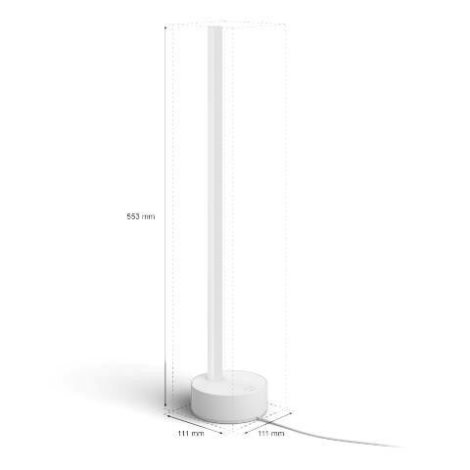 HUE WACA Gradient Signe stolní LED lampa 11,8W 1040lm 2000-6500K RGB IP20, bílá 4