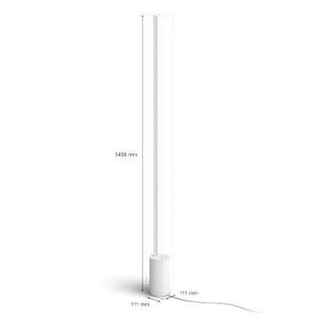 HUE WACA Gradient Signe stojací LED lampa 29W 2550lm 2000-6500K RGB IP20, bílá 2